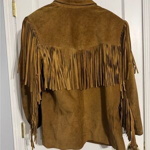 Brown Suede Fringe Jacket